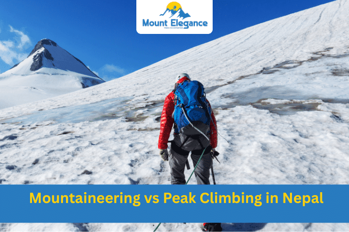 mountaineering vs peak climbing in Nepal